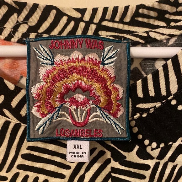 Johnny Was Multicolor Floral Long Sleeve Top - Picture 2 of 3